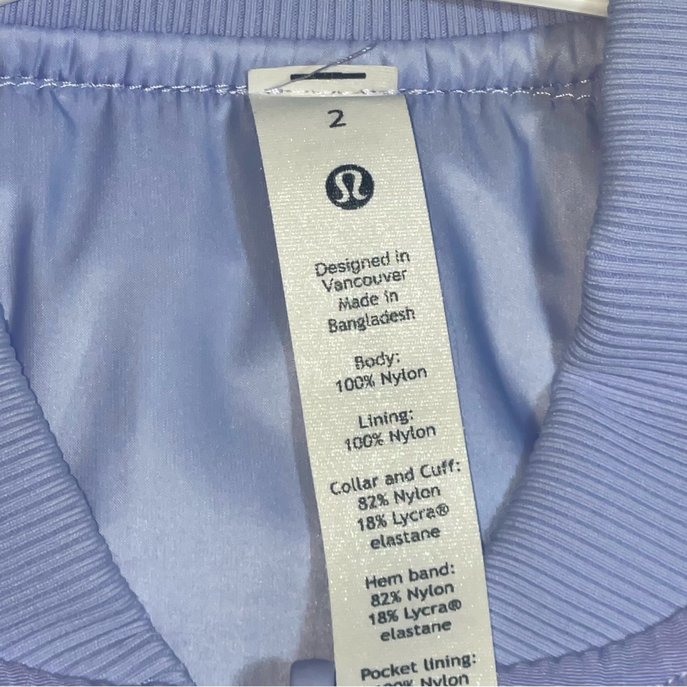 Lululemon nonstop Bomber jacket Women's size 2 reversible full zip - Picture 3 of 13